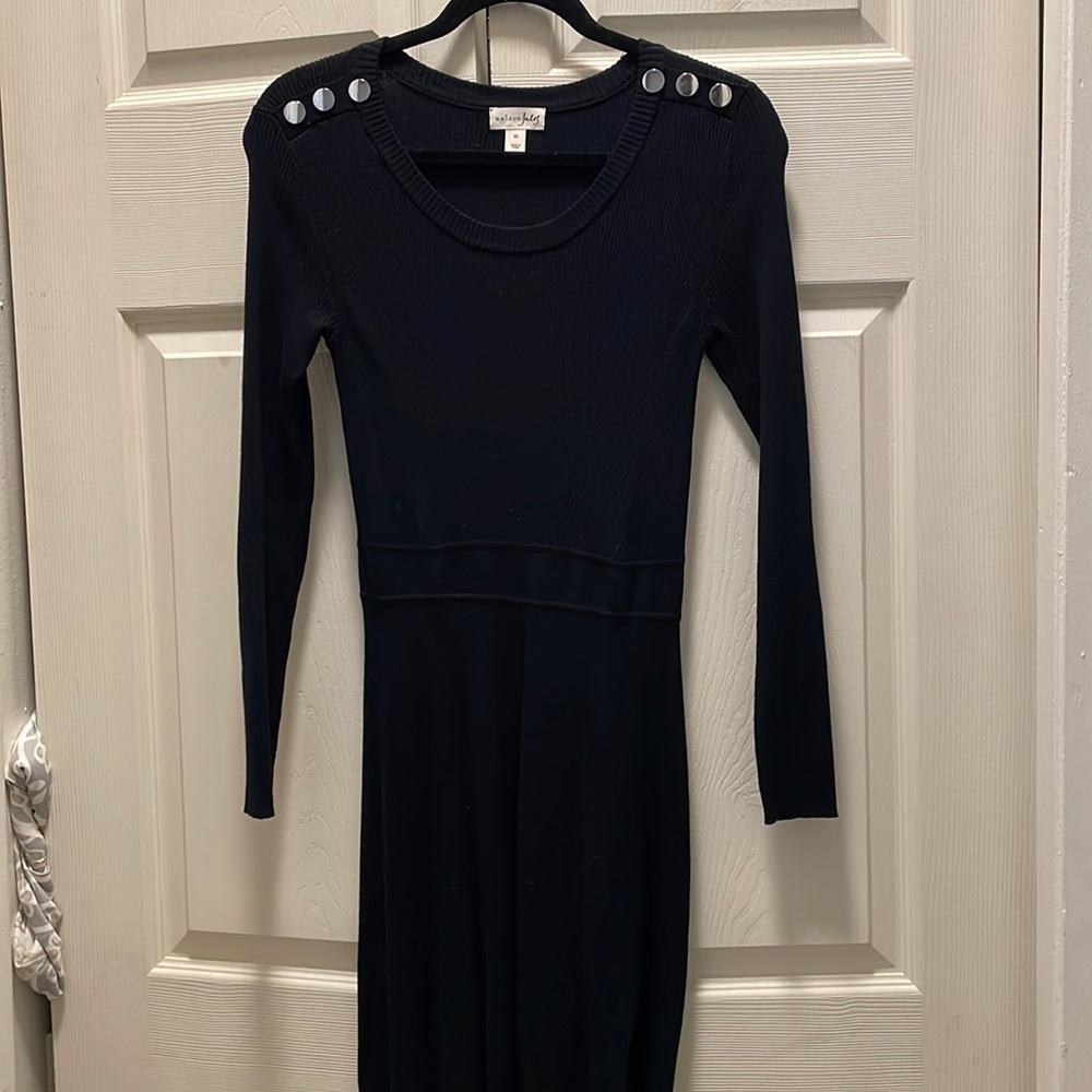 Black long sleeve sweater dress size XS